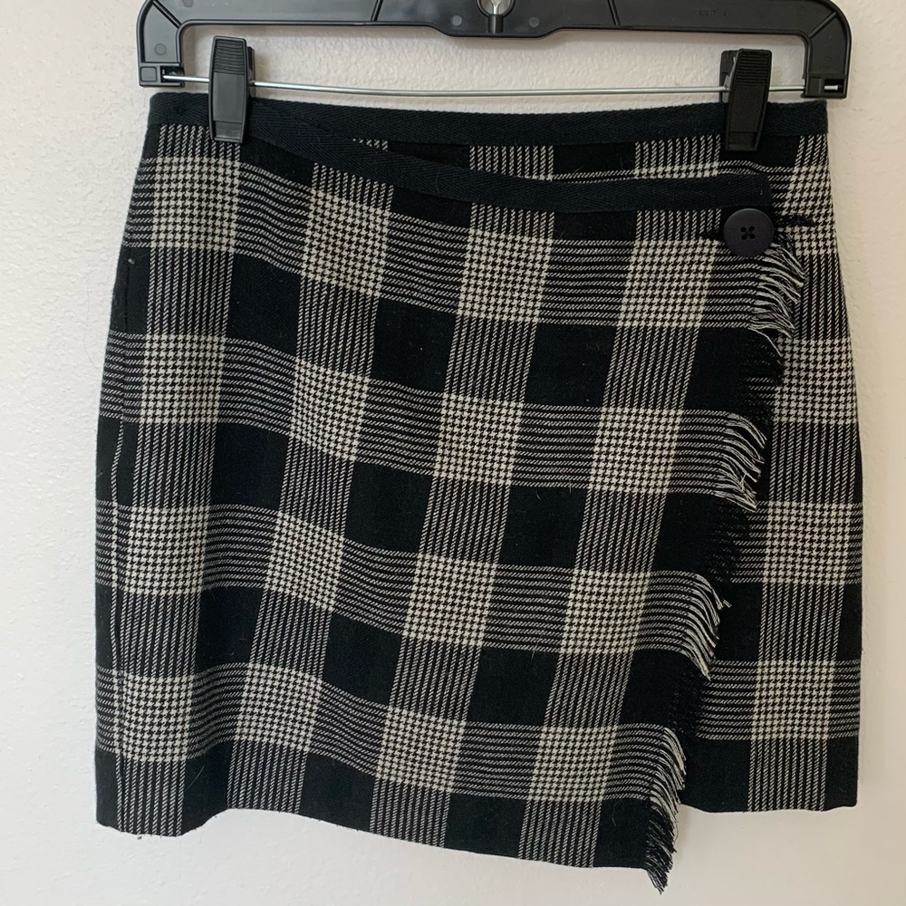 Madewell Plaid miniskirt